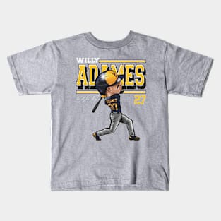 Willy Adames Milwaukee Cartoon Kids T-Shirt